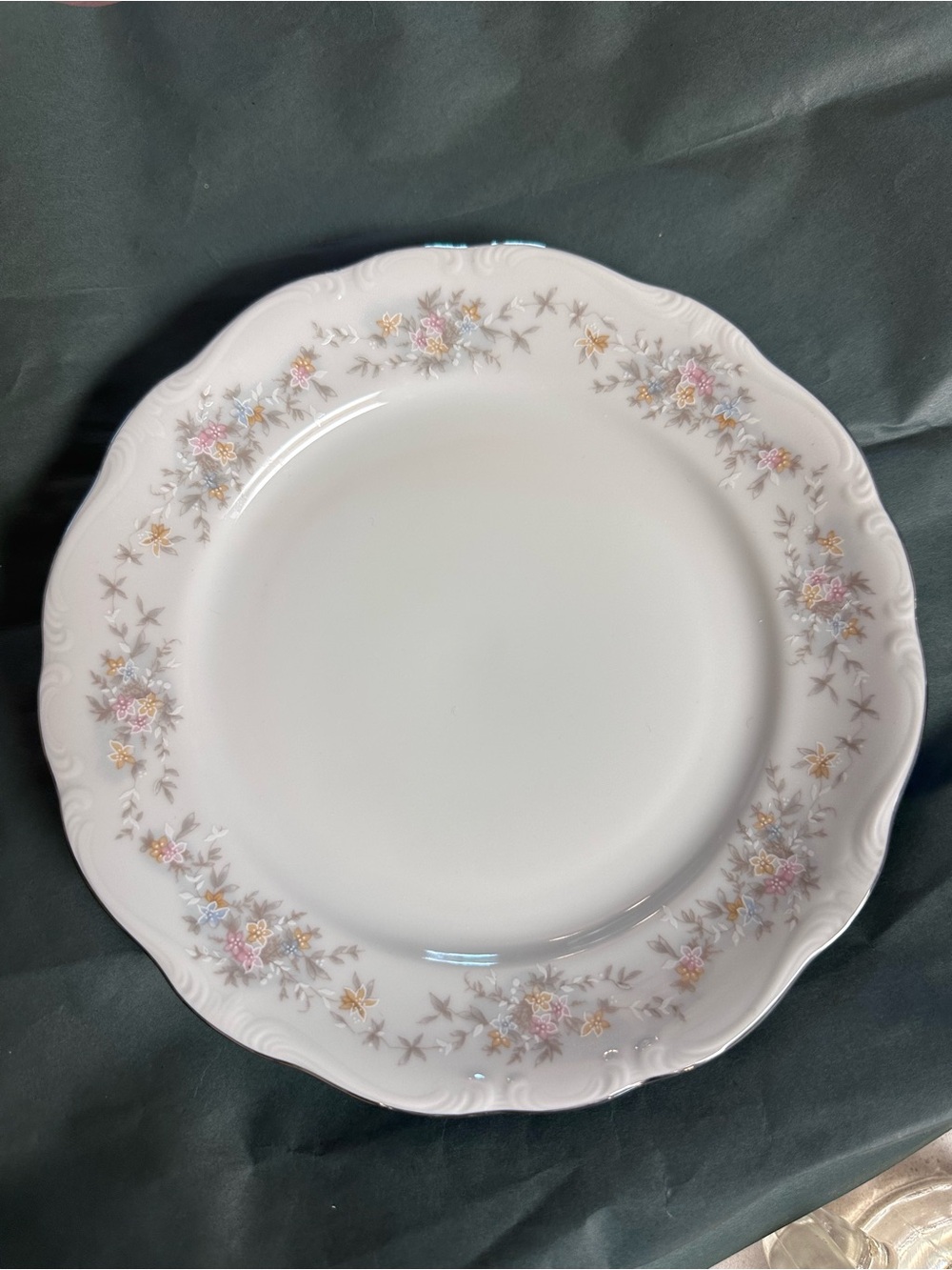 Bavarian Floral Splendor 7 3/4” Plate Great Condition - hard to find
